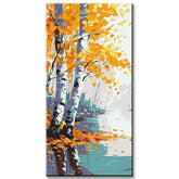 Painting by Numbers Panorama Autumn Birch